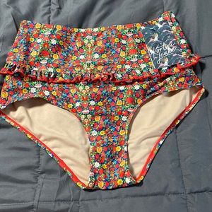 Kortni Jeane Mid Ruffle Bottoms